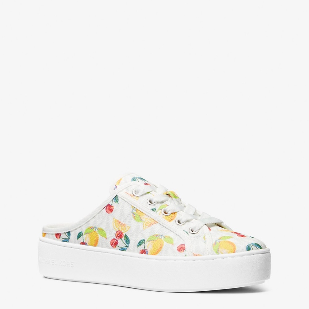 Michael Kors Poppy Fruit Print Logo Slip-On Sneaker